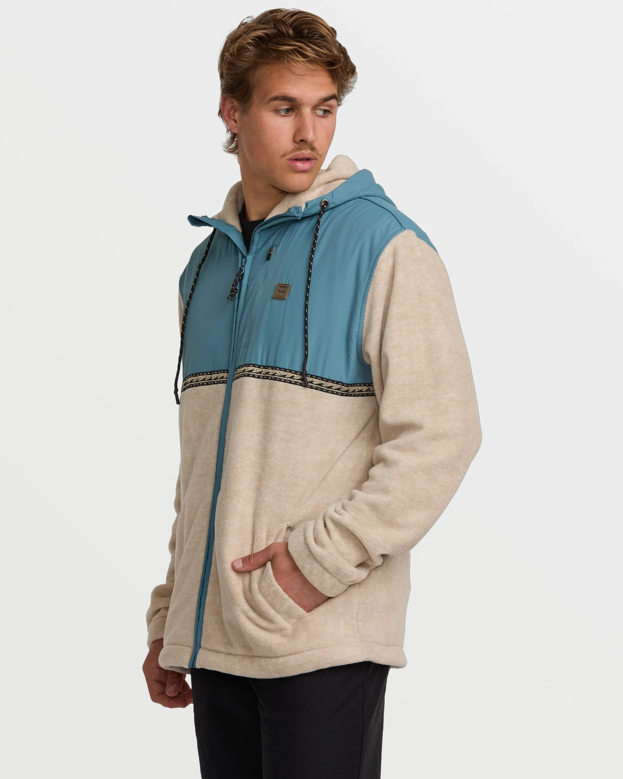 Boundary Lite Zip Sweatshirt - Bleached Sand Billabong