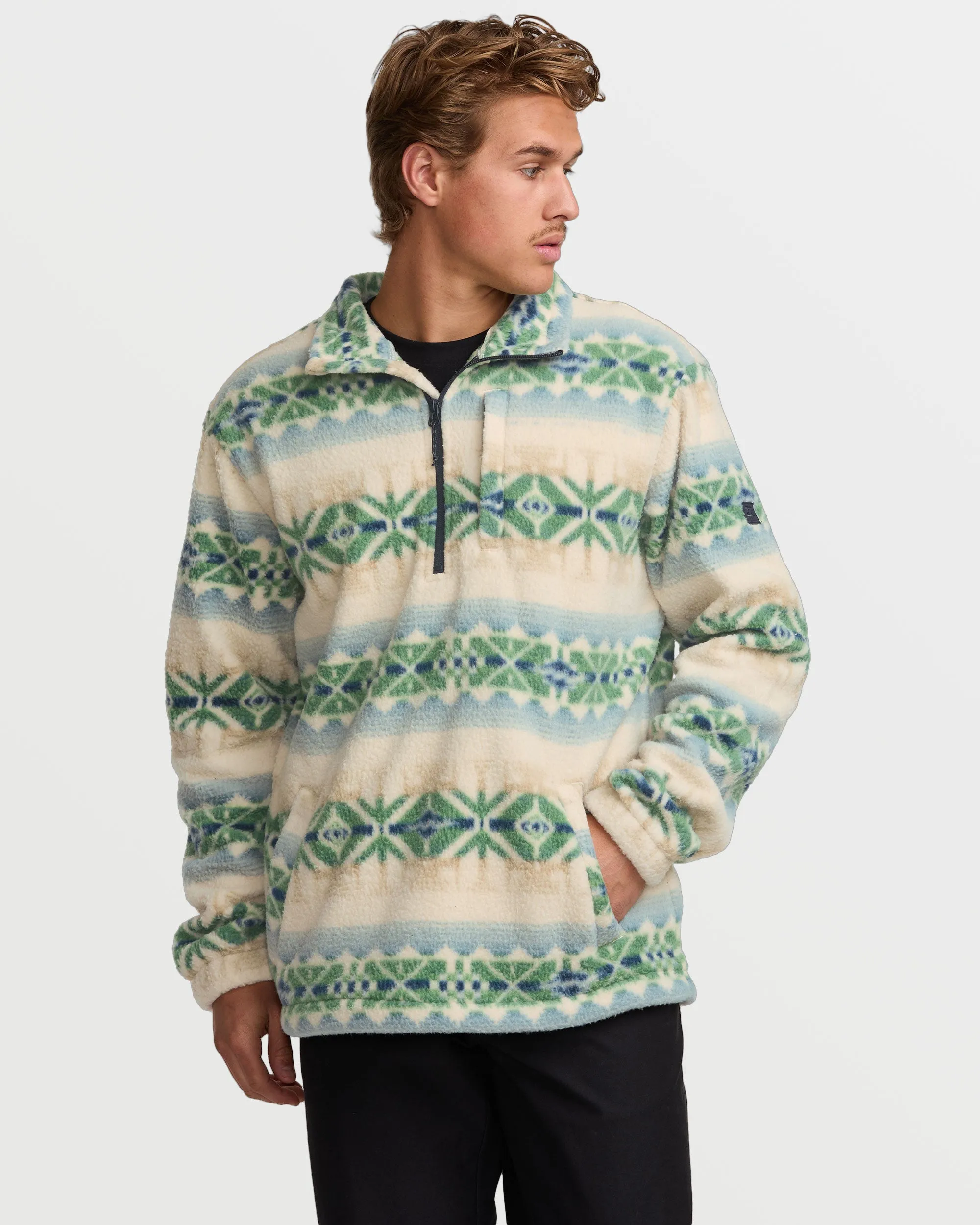 Boundary Mock Sweatshirt - Chino Billabong
