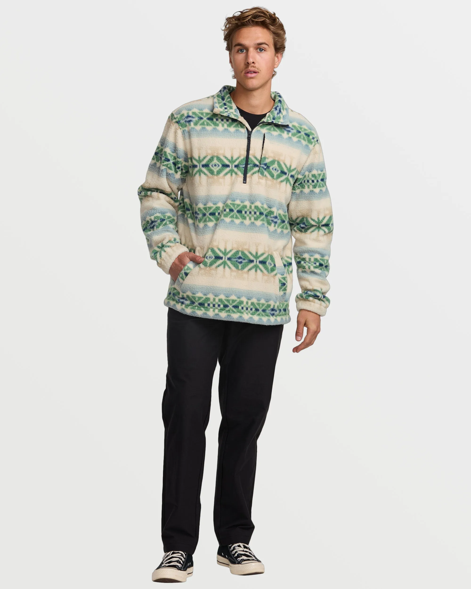 Boundary Mock Sweatshirt - Chino Billabong