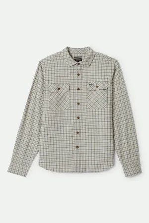 Bowery Lightweight Ultra Soft L/S Flannel - Whitecap/Basalt Brixton