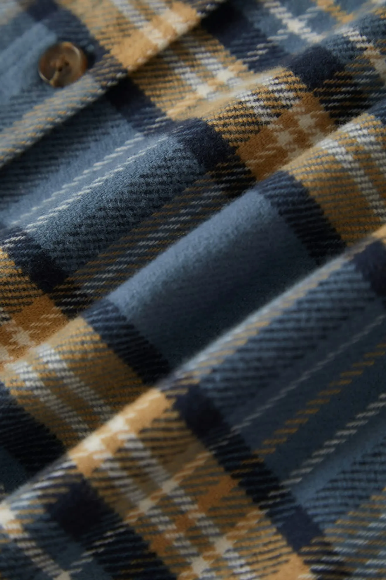 Bowery L/S Flannel - Azure Blue/Washed Navy/Sand Brixton