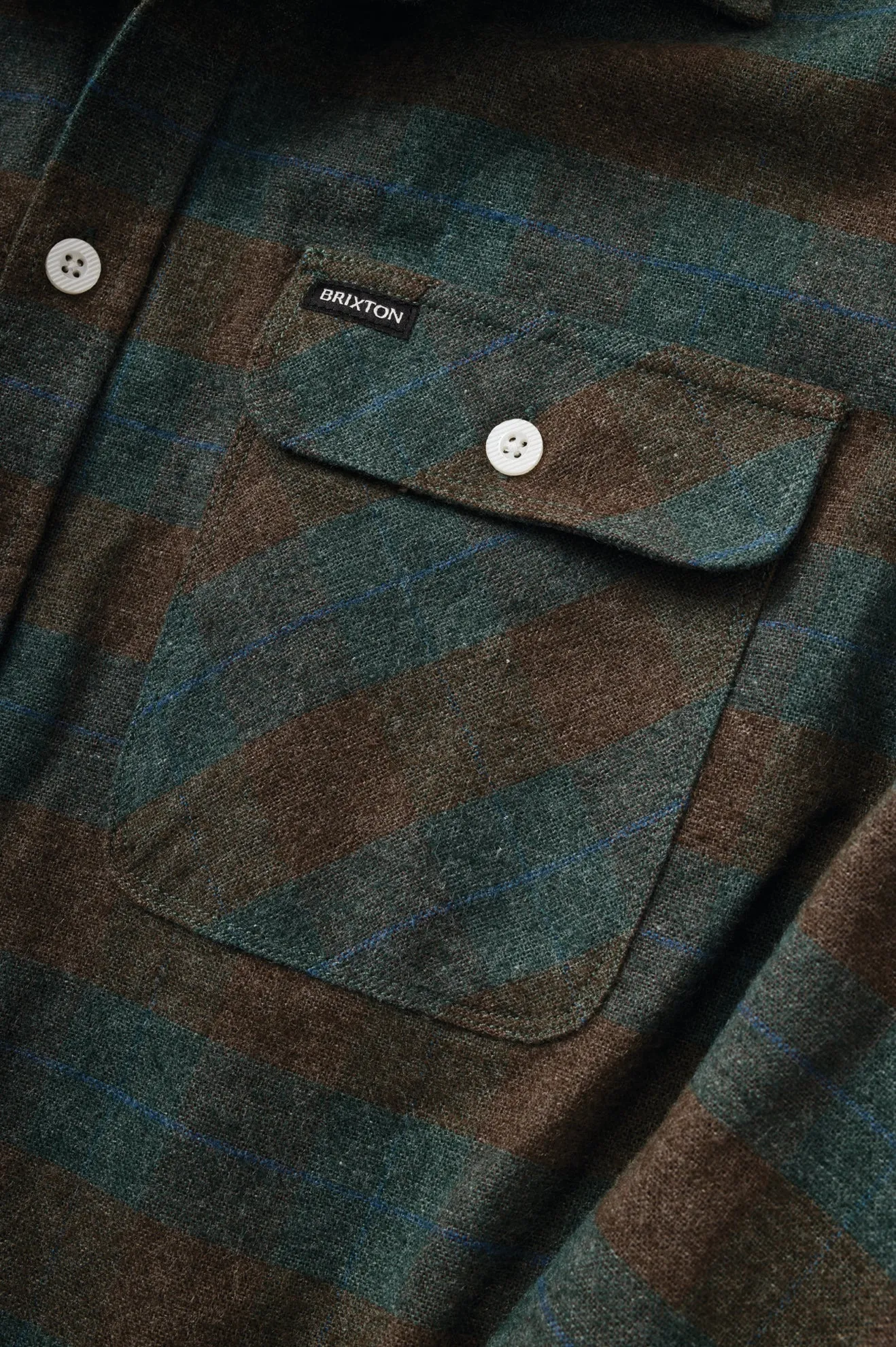 Bowery L/S Flannel - Ocean Brixton