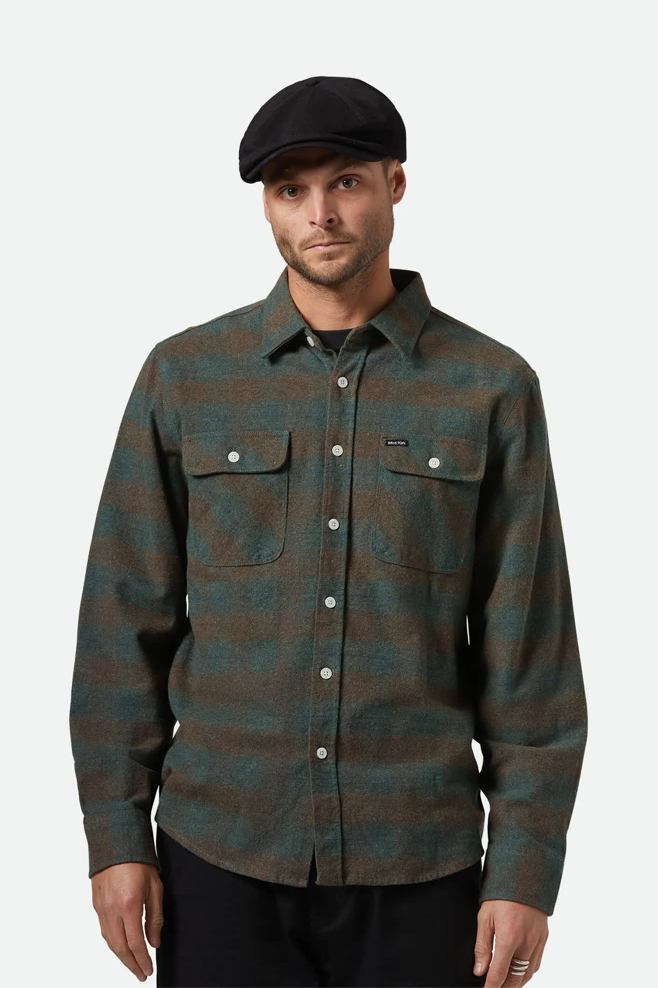 Bowery L/S Flannel - Ocean Brixton