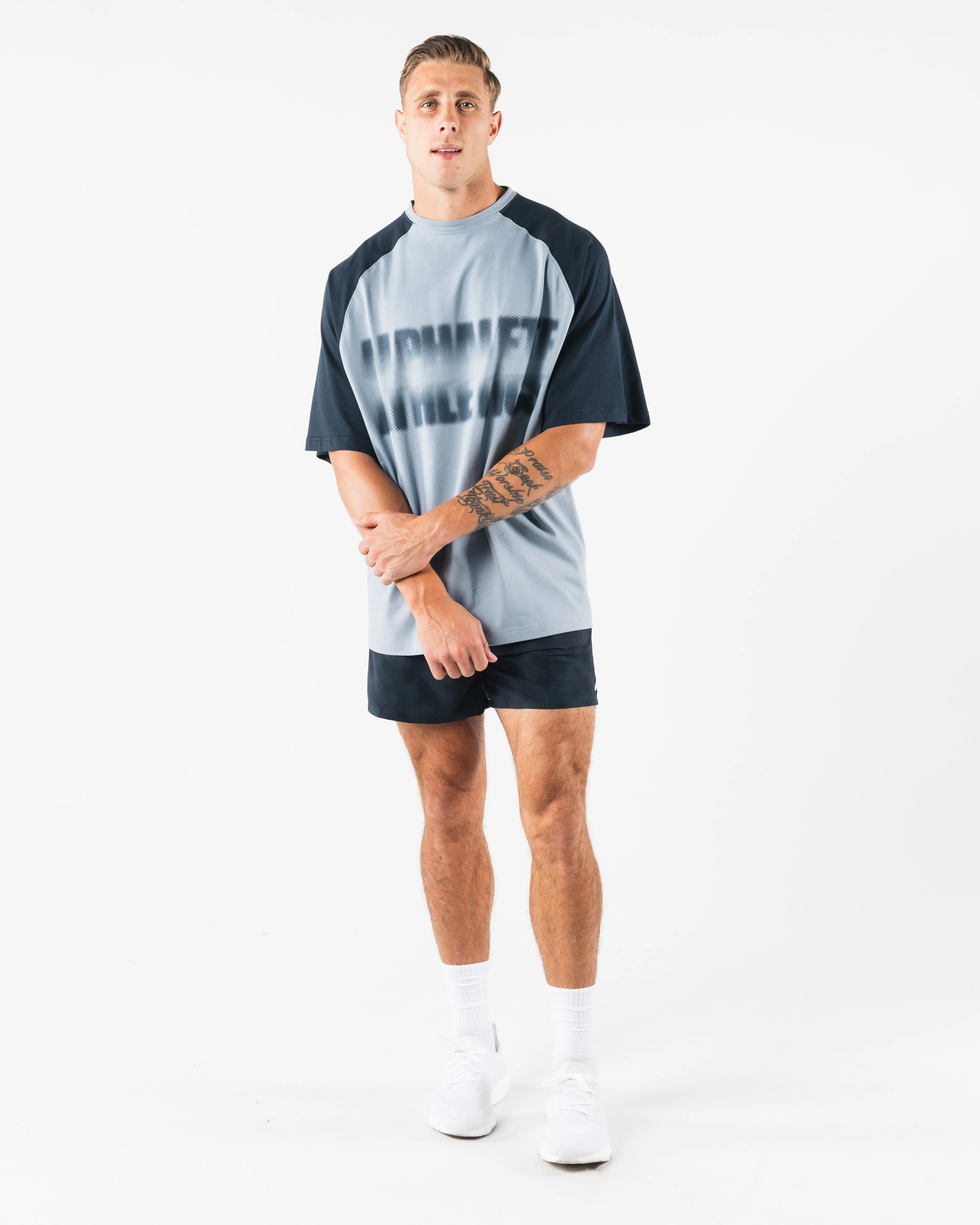 Box Tee - Slate Alphalete Athletics