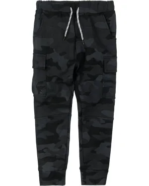 Boy's Empire Sweatpants In Washed Black