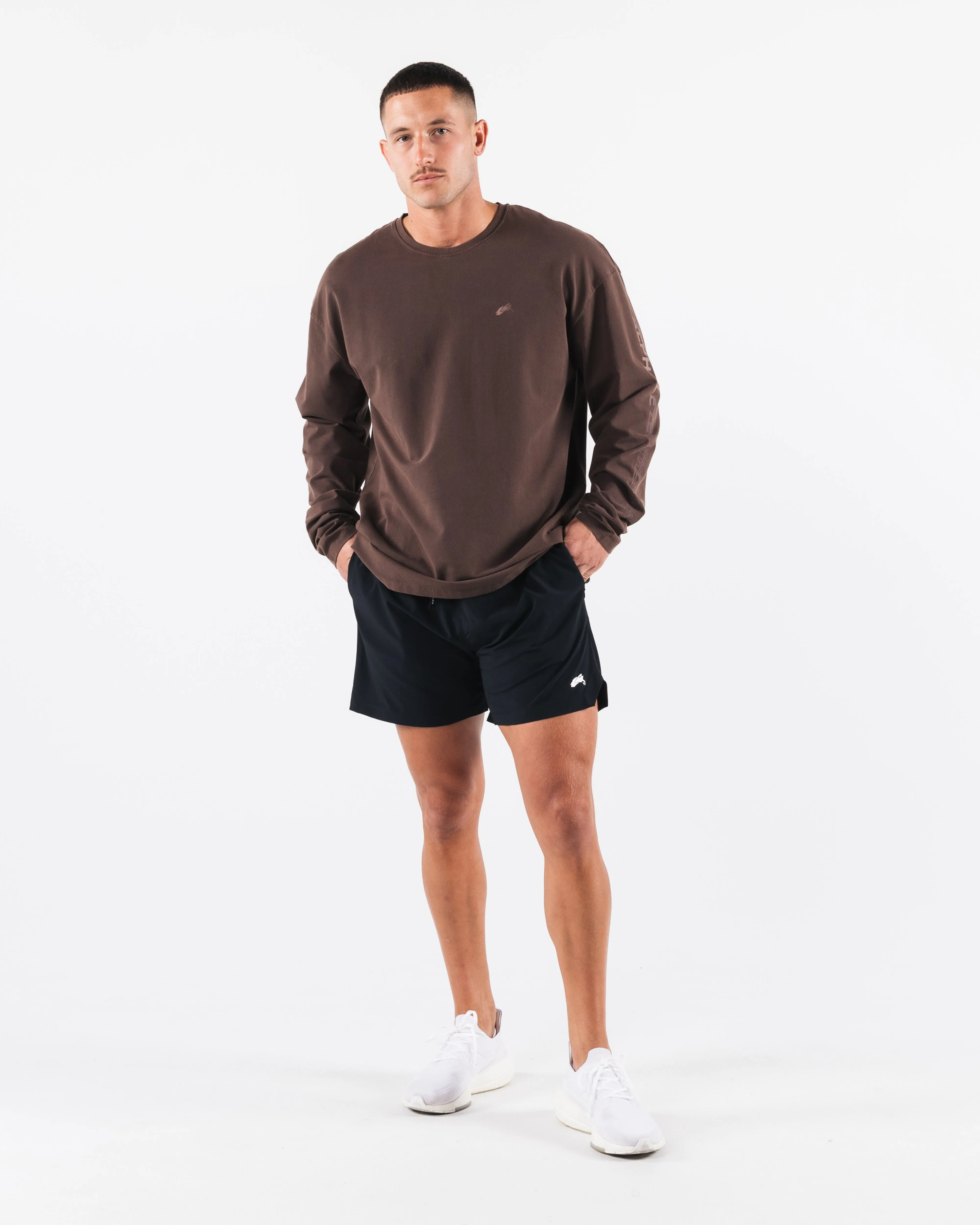 Breathe More LS Tee - Cashmere Alphalete Athletics