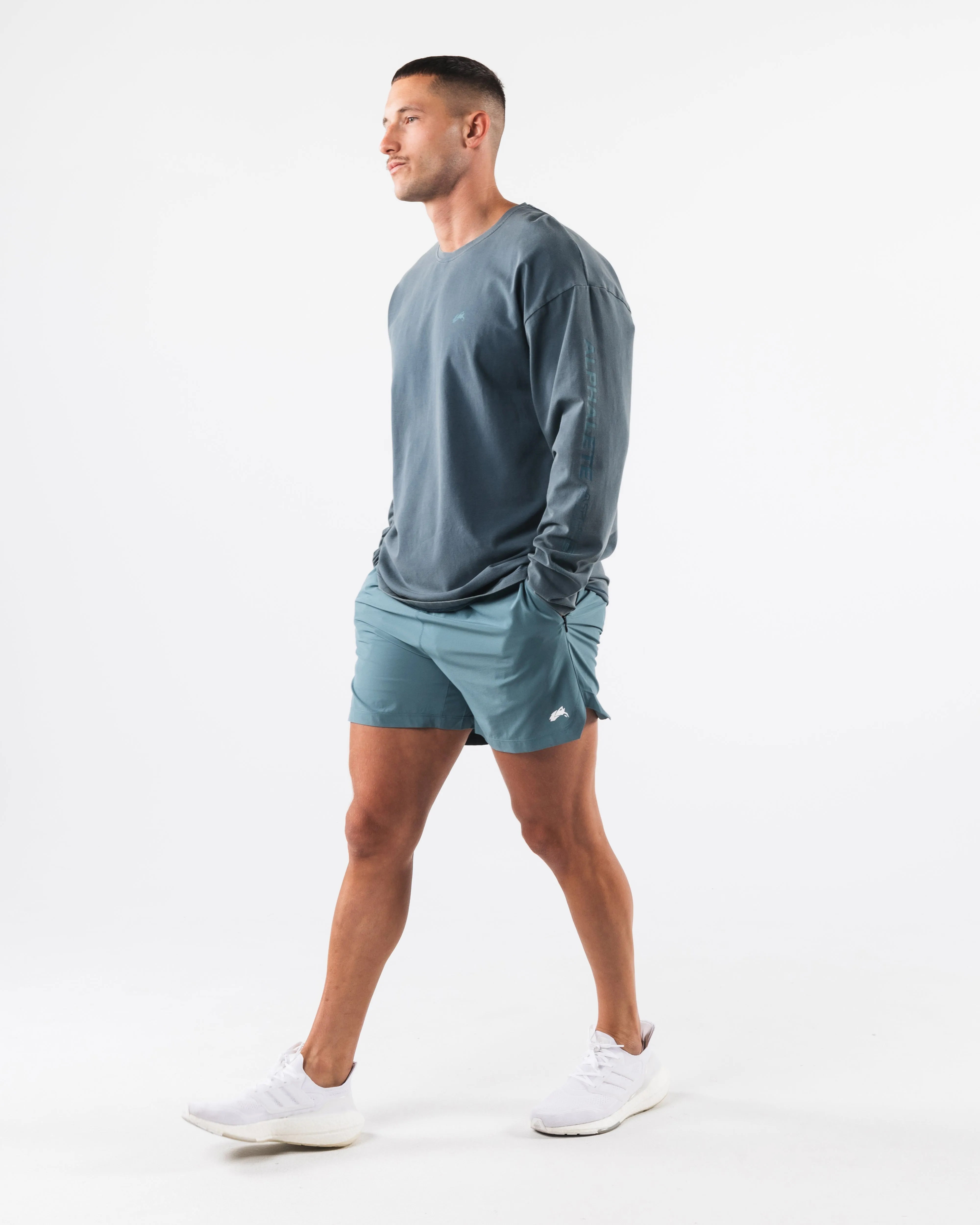 Breathe More LS Tee - Moonlit Alphalete Athletics
