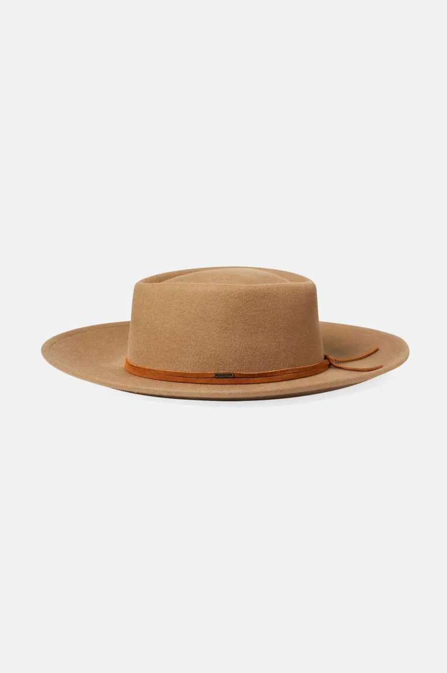 Brenton Convertabrim Fedora - Tobacco Brown Brixton