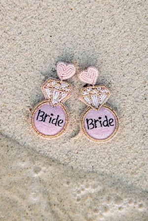 Bride and Bling Pink Earrings