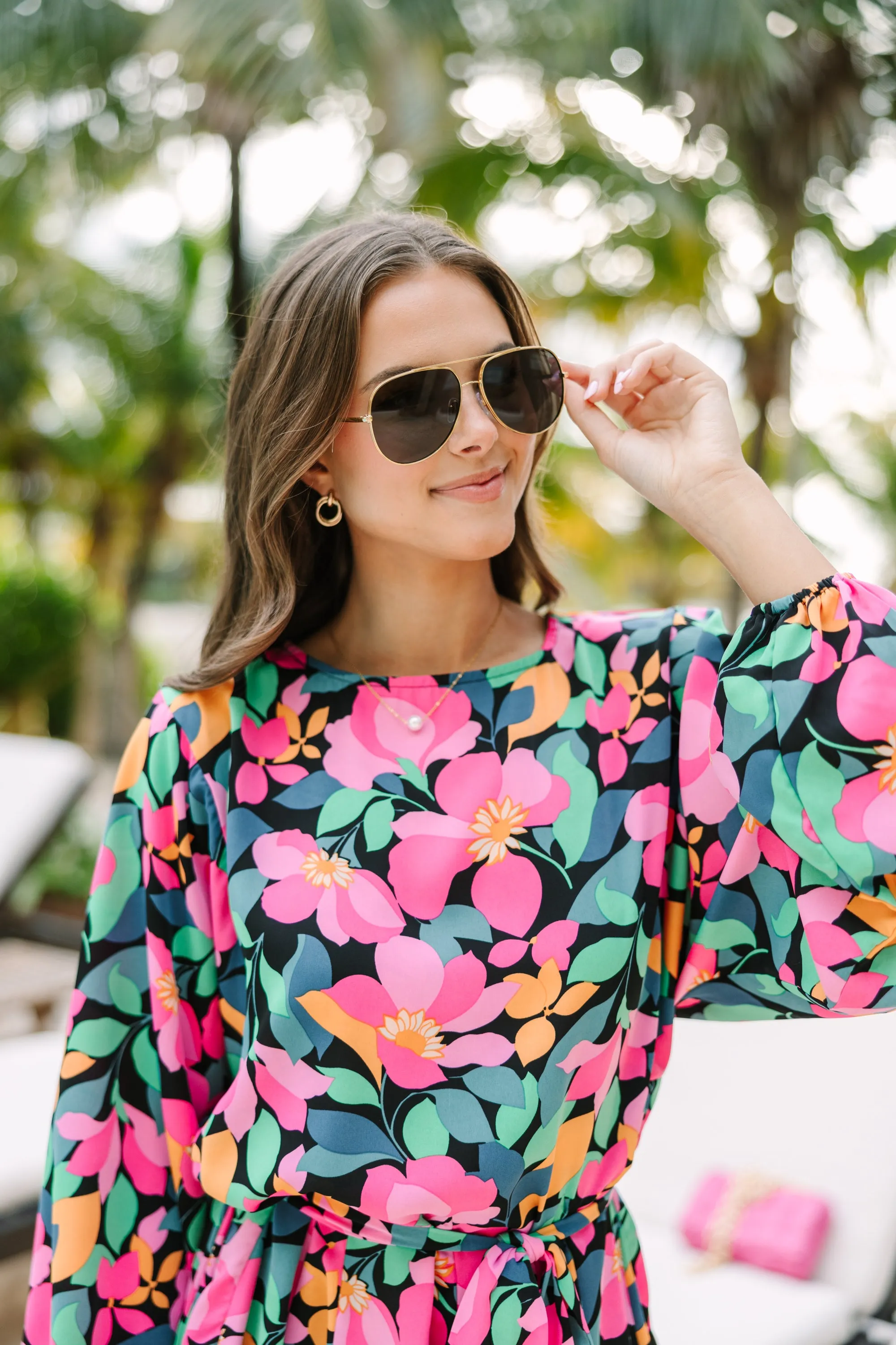 Bright Days Ahead Gold Frame Aviator Sunglasses
