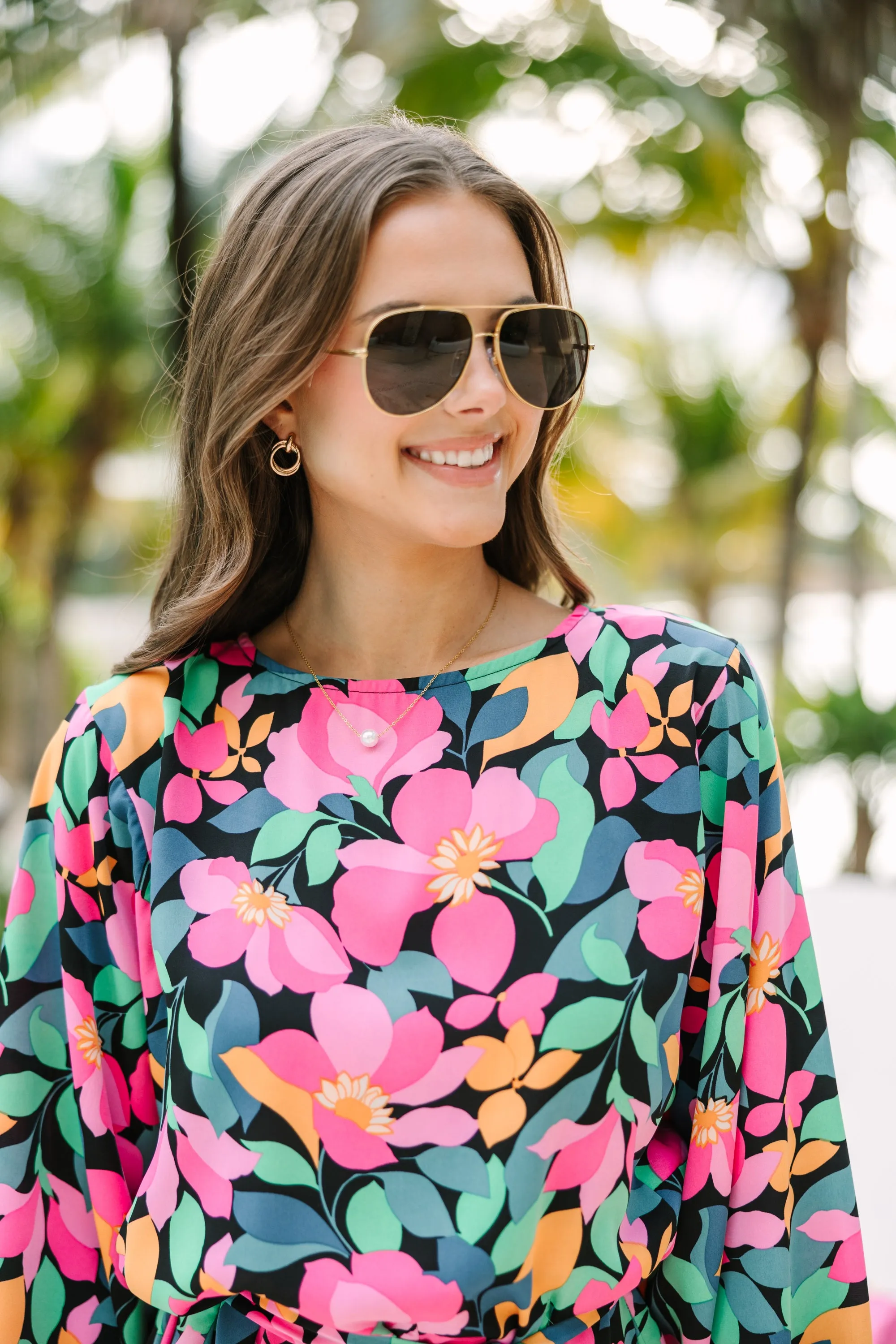 Bright Days Ahead Gold Frame Aviator Sunglasses