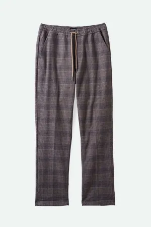 Broadway Houndstooth E-waist Relaxed Pant - Brown/Cream Houndstooth Brixton