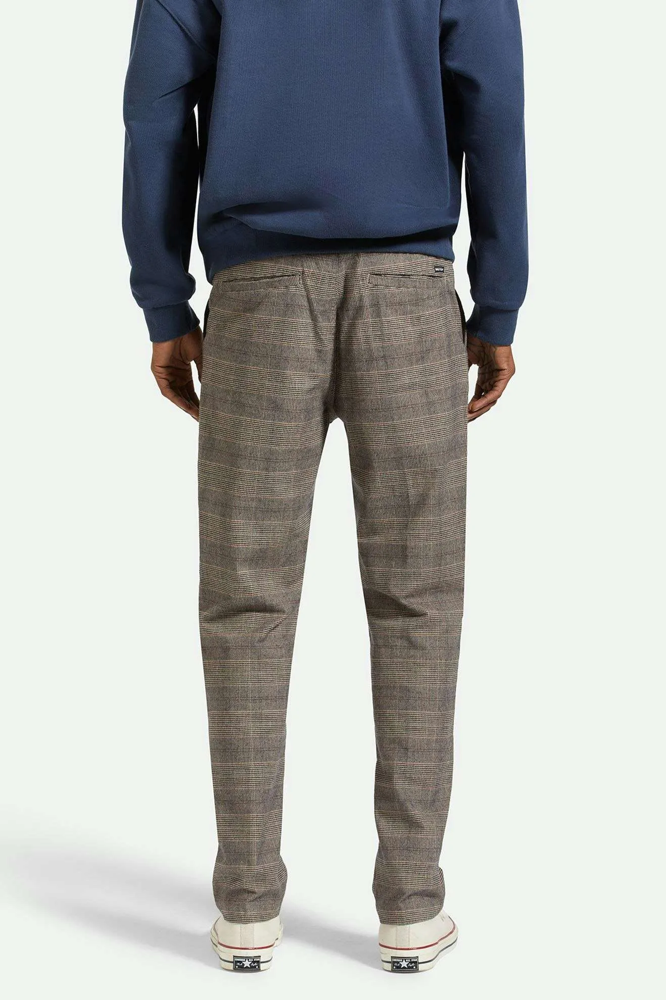 Broadway Houndstooth E-waist Relaxed Pant - Brown/Cream Houndstooth Brixton