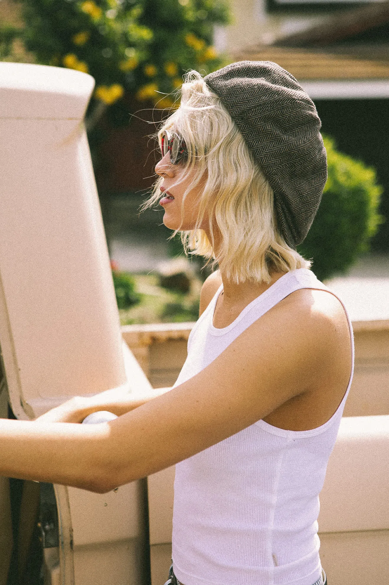 Brood Newsboy Cap - Brown/Khaki Brixton