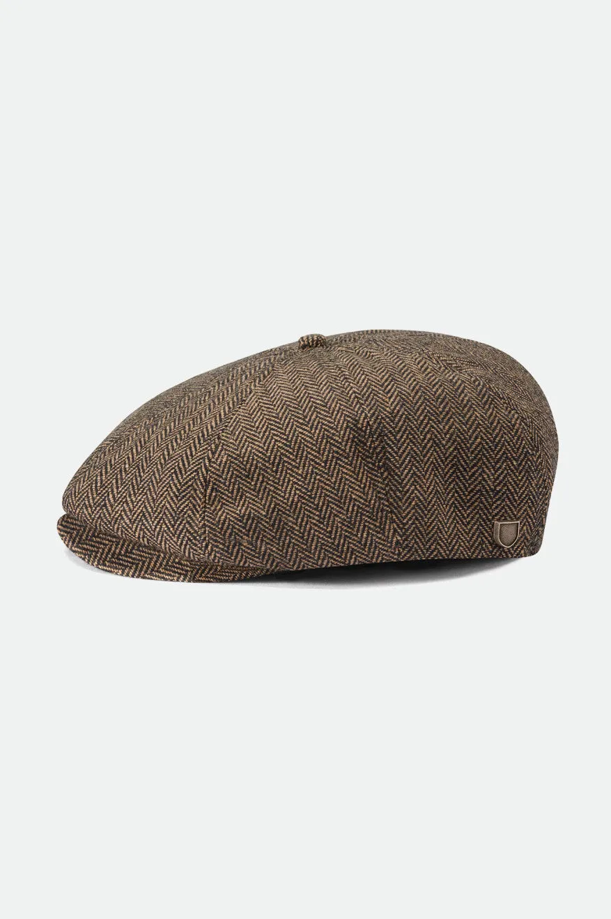 Brood Newsboy Cap - Brown/Khaki Brixton