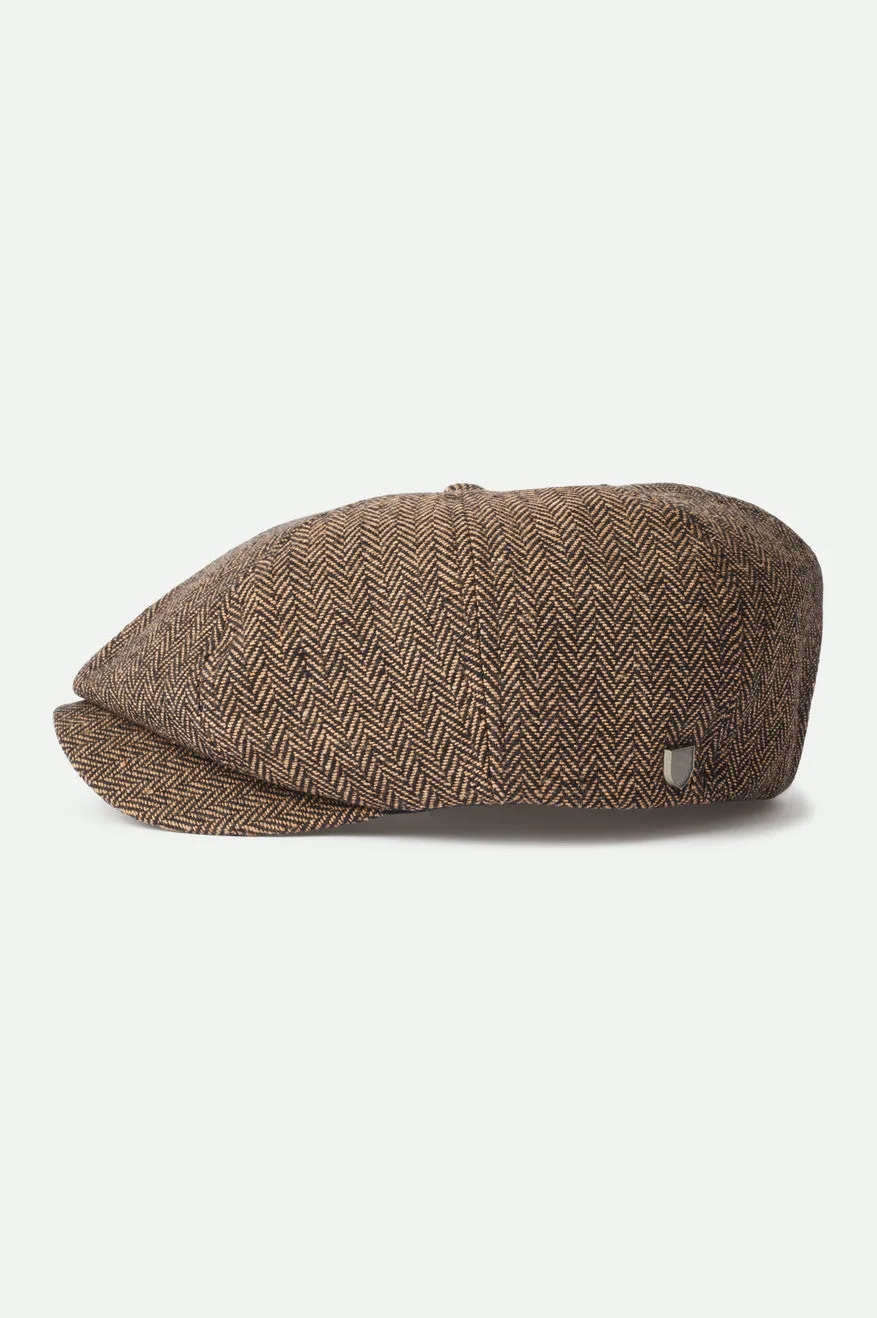 Brood Newsboy Cap - Brown/Khaki Brixton