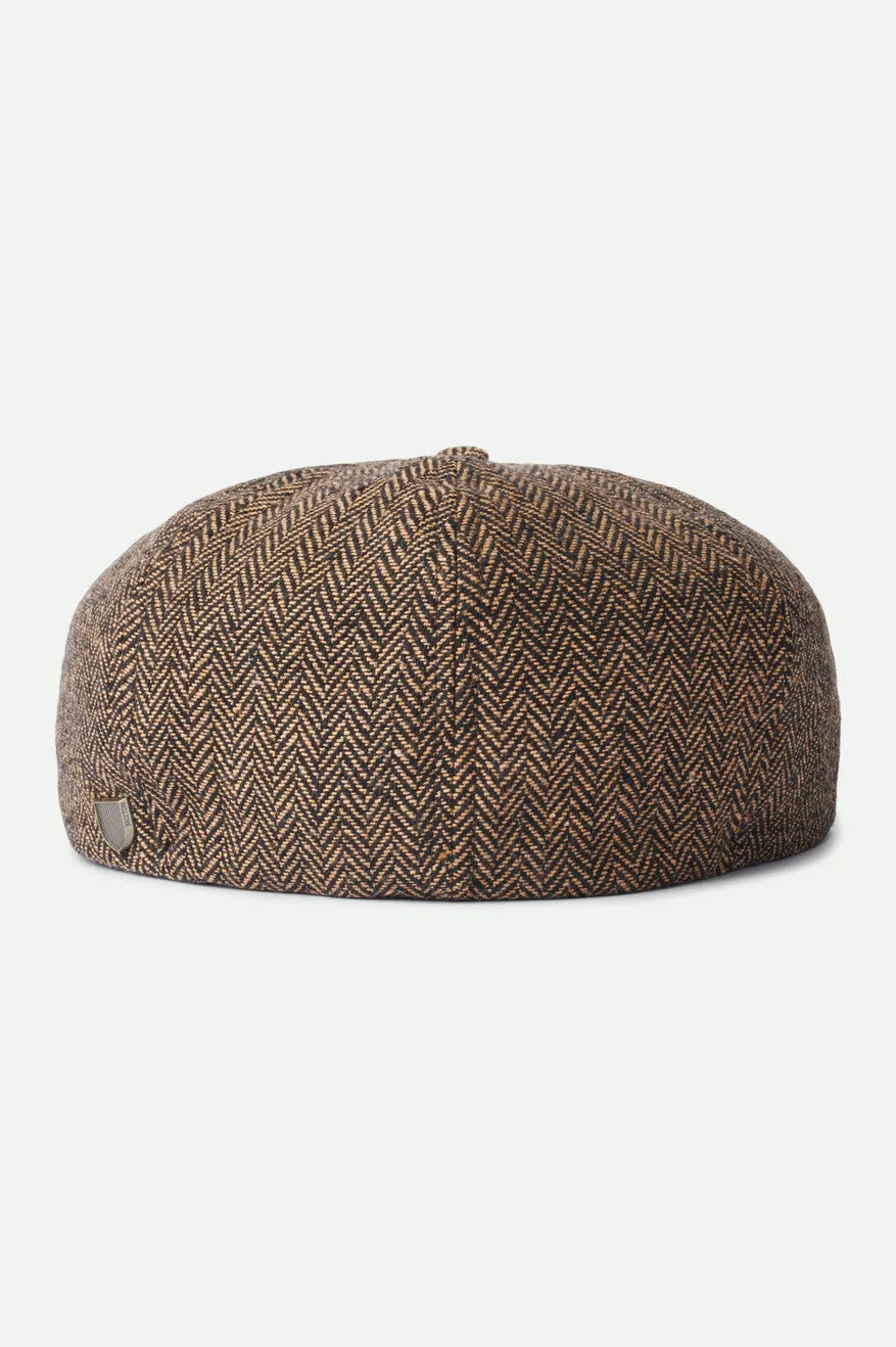 Brood Newsboy Cap - Brown/Khaki Brixton