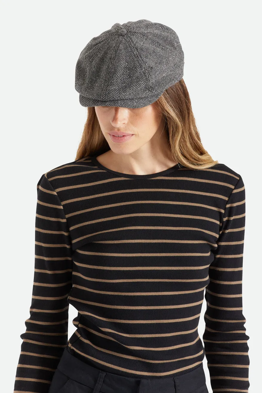 Brood Newsboy Cap - Grey/Black Brixton
