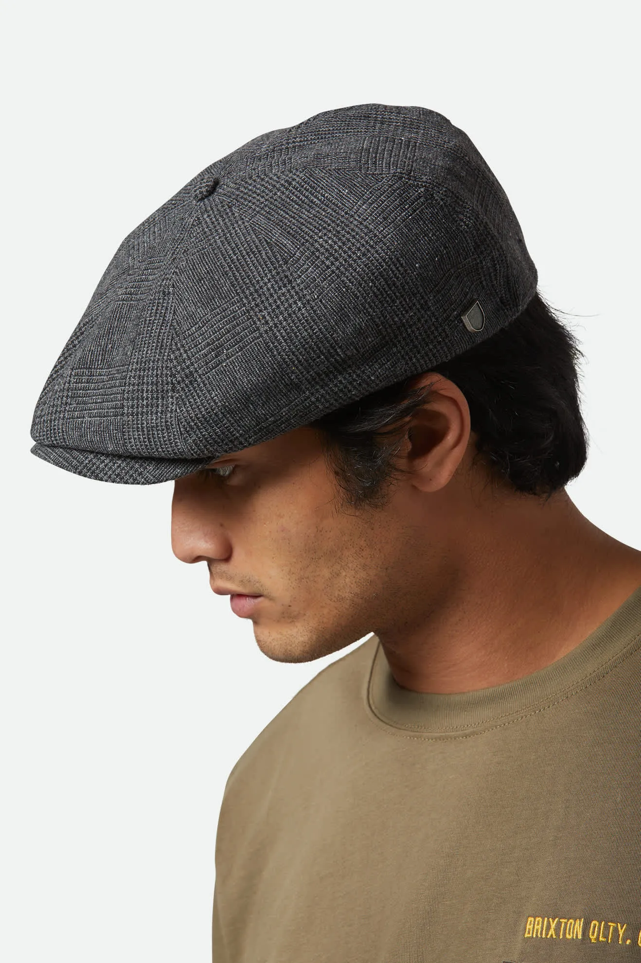 Brood Newsboy Cap - Grey/Black Brixton