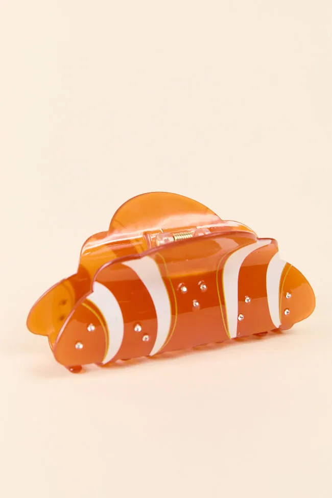 Brown Croissant Claw Clip