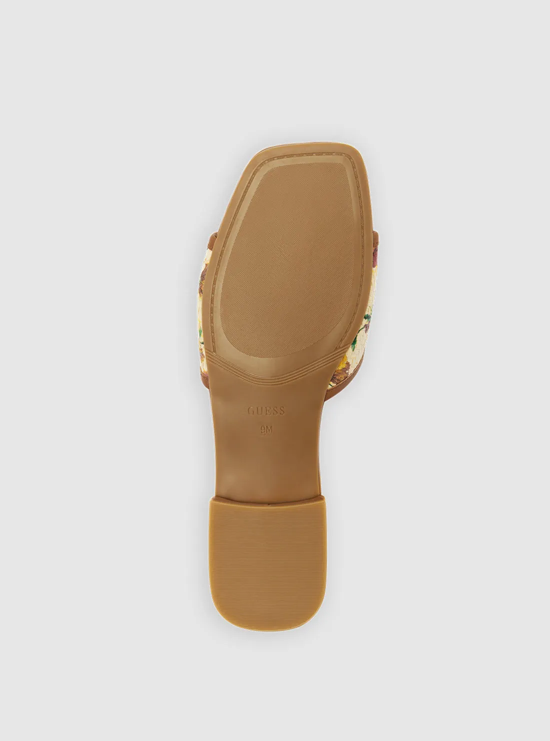 Brown Floral Tampa Slides Guess