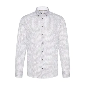 Bugatti Men's  White Casual Polo Shirt