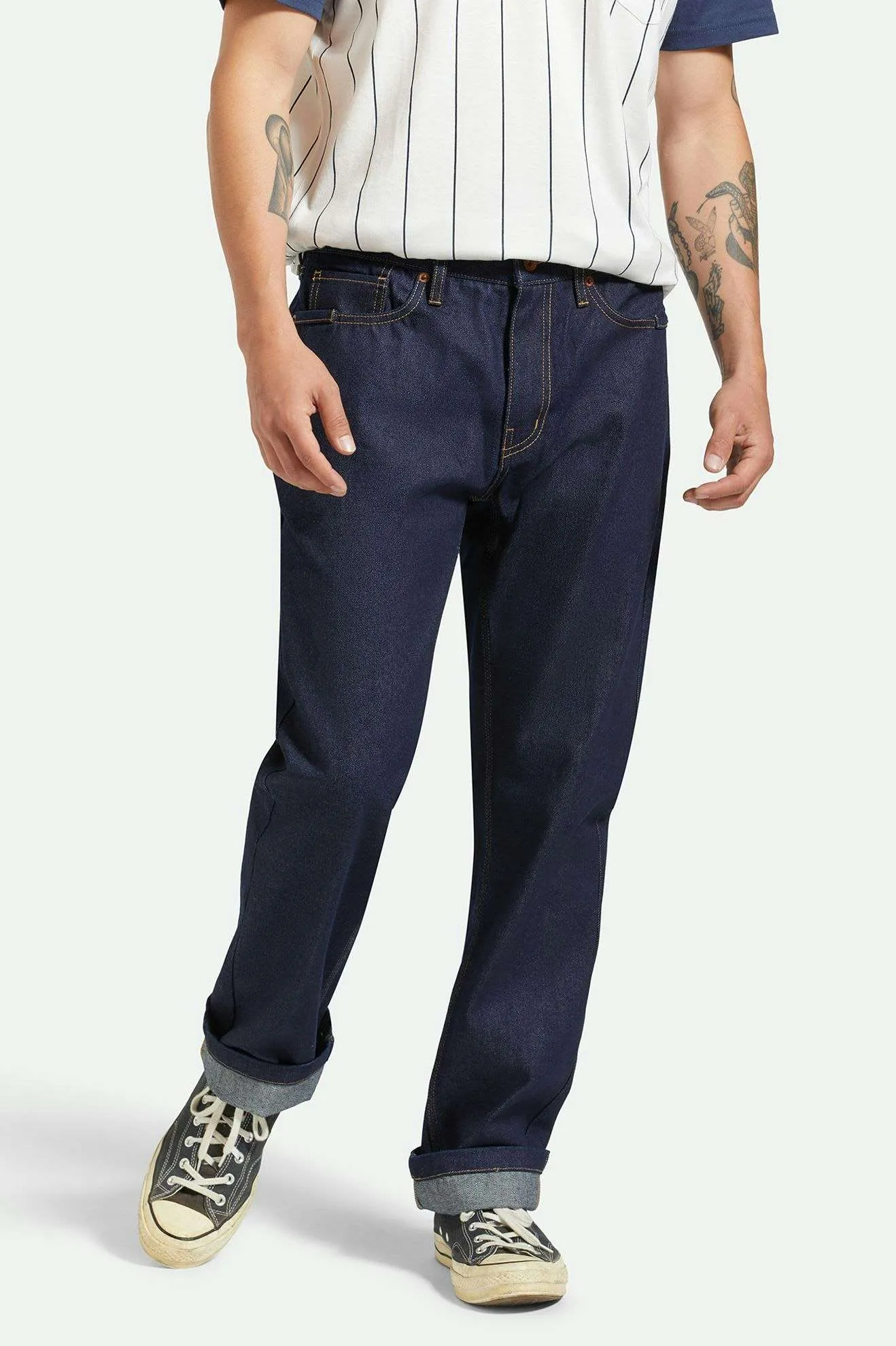 Builders 5-Pocket Stretch Pant - Rinse Denim Brixton