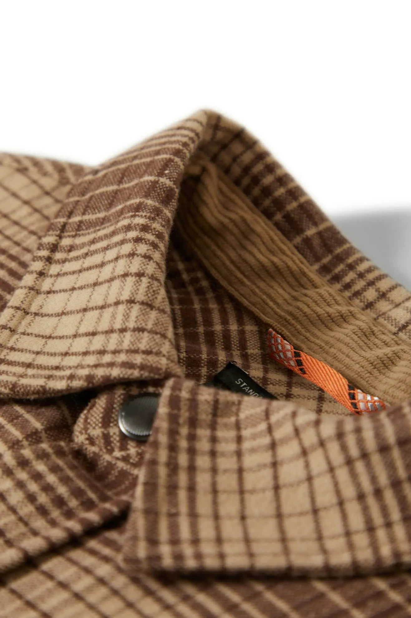 Builders Bowery Stretch Water Resistant L/S Flannel - Pine Needle/Sunbaked Brixton