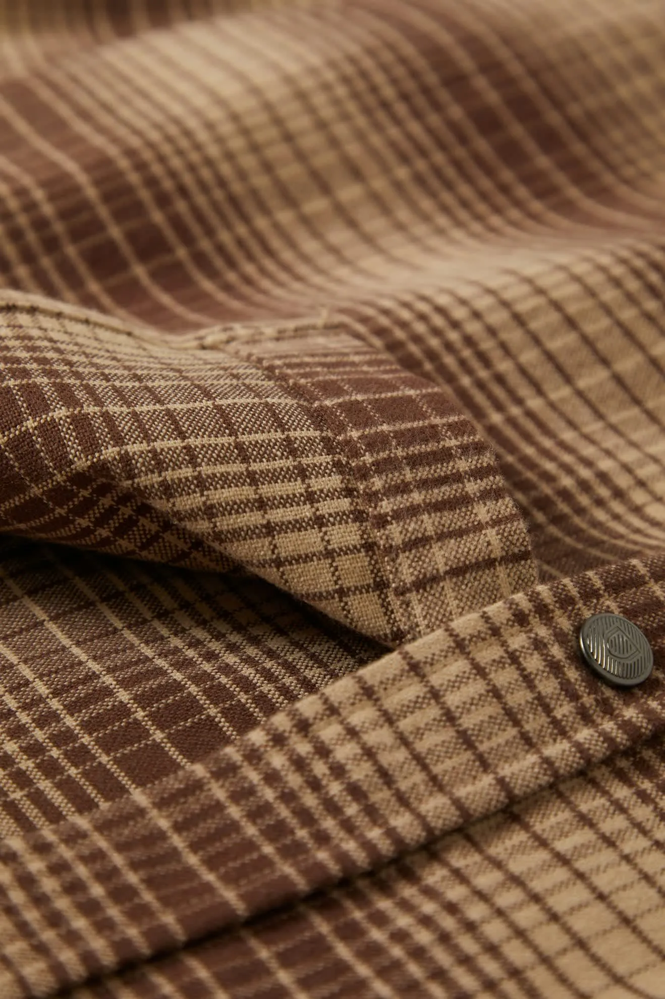 Builders Bowery Stretch Water Resistant L/S Flannel - Pine Needle/Sunbaked Brixton