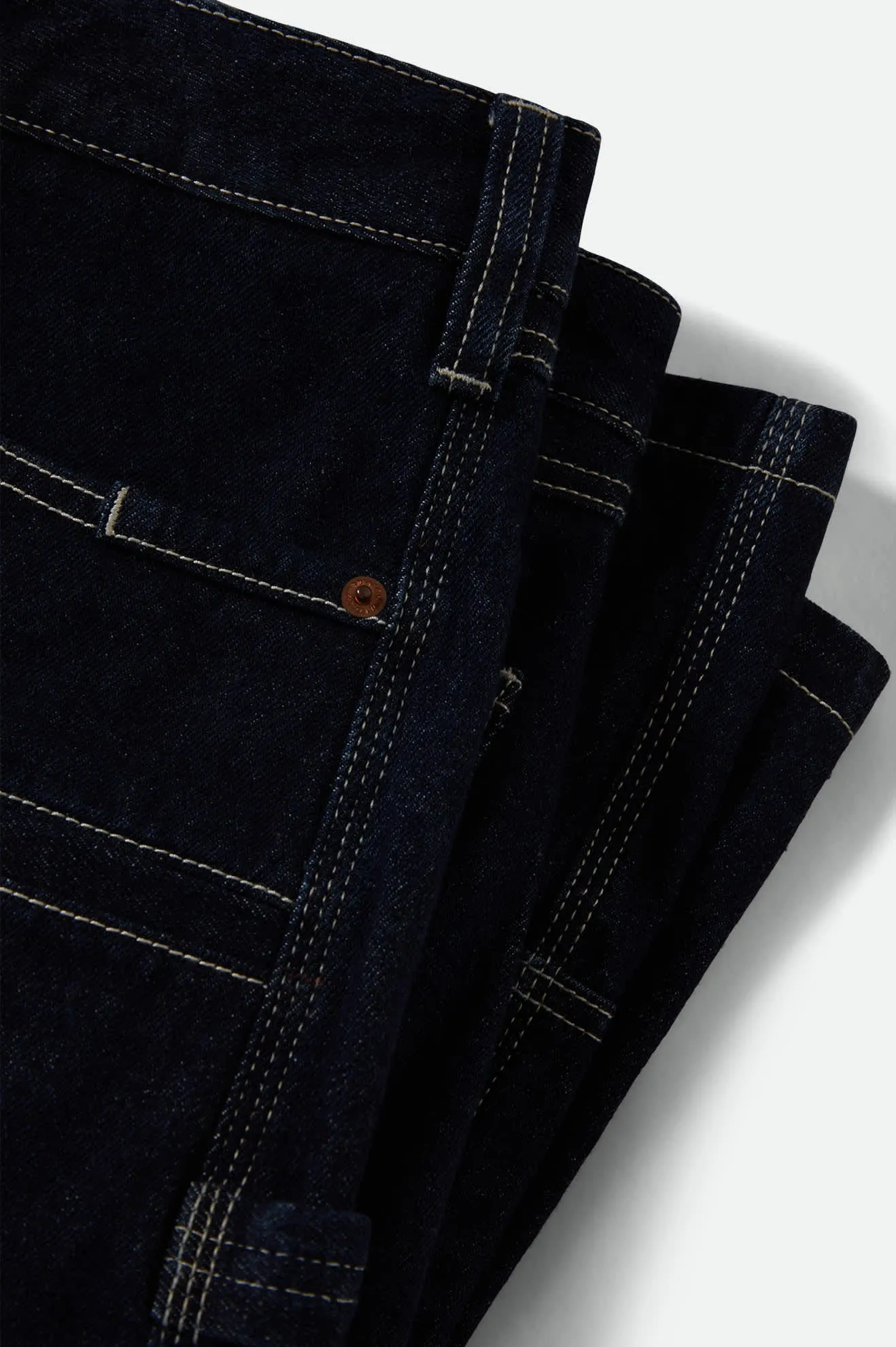 Builders Carpenter Baggy Short - Rinse Denim Brixton