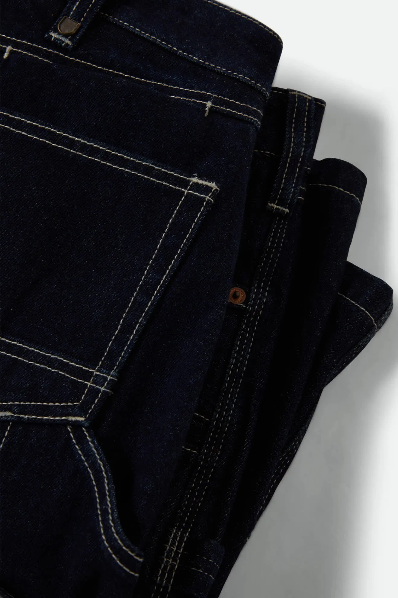 Builders Carpenter Baggy Short - Rinse Denim Brixton