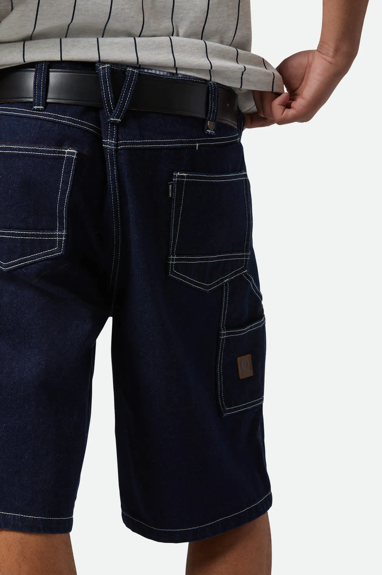 Builders Carpenter Baggy Short - Rinse Denim Brixton