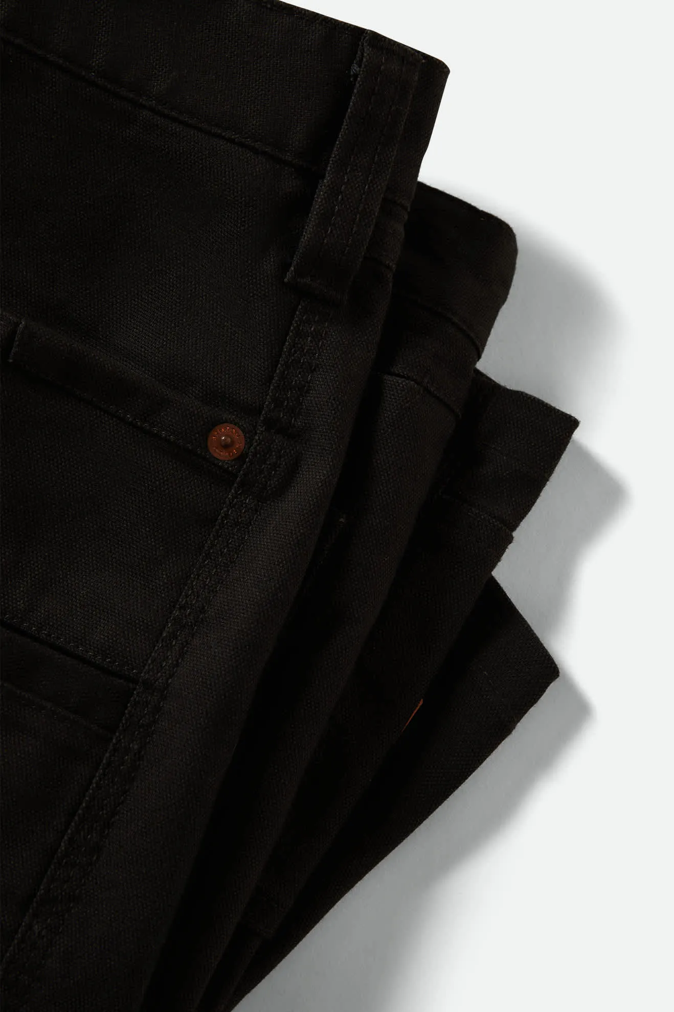 Builders Carpenter Baggy Short - Washed Black Brixton