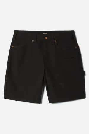 Builders Carpenter Baggy Short - Washed Black Brixton