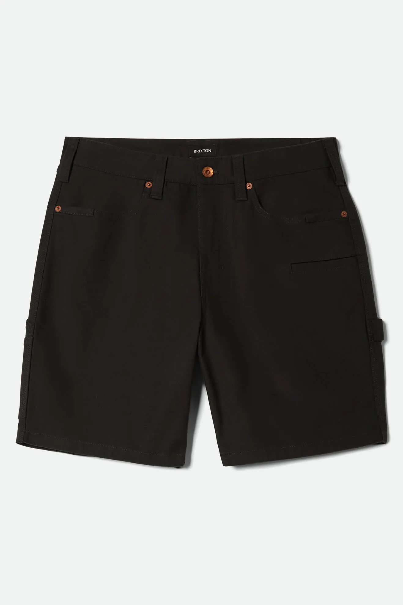 Builders Carpenter Baggy Short - Washed Black Brixton