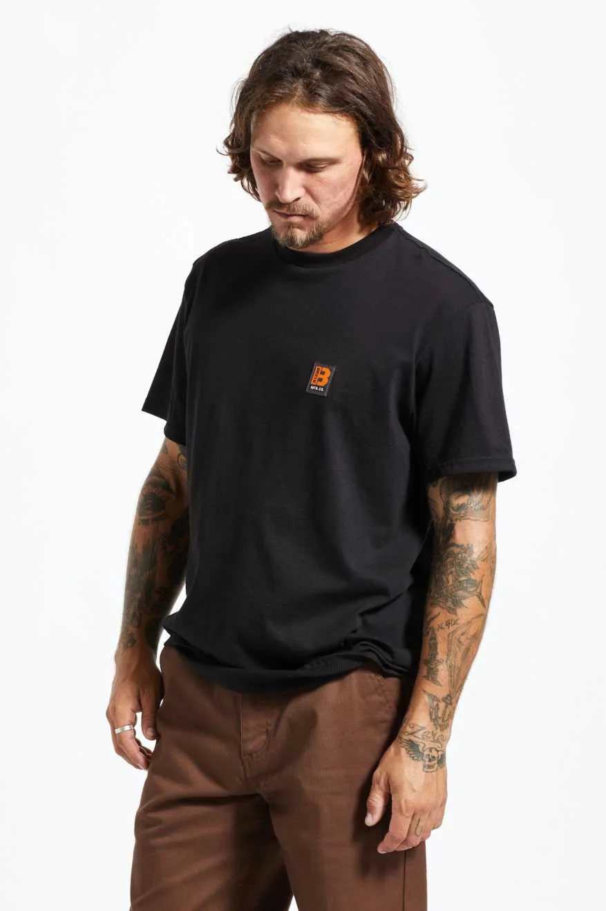 Builders S/S Standard T-Shirt - Black Brixton