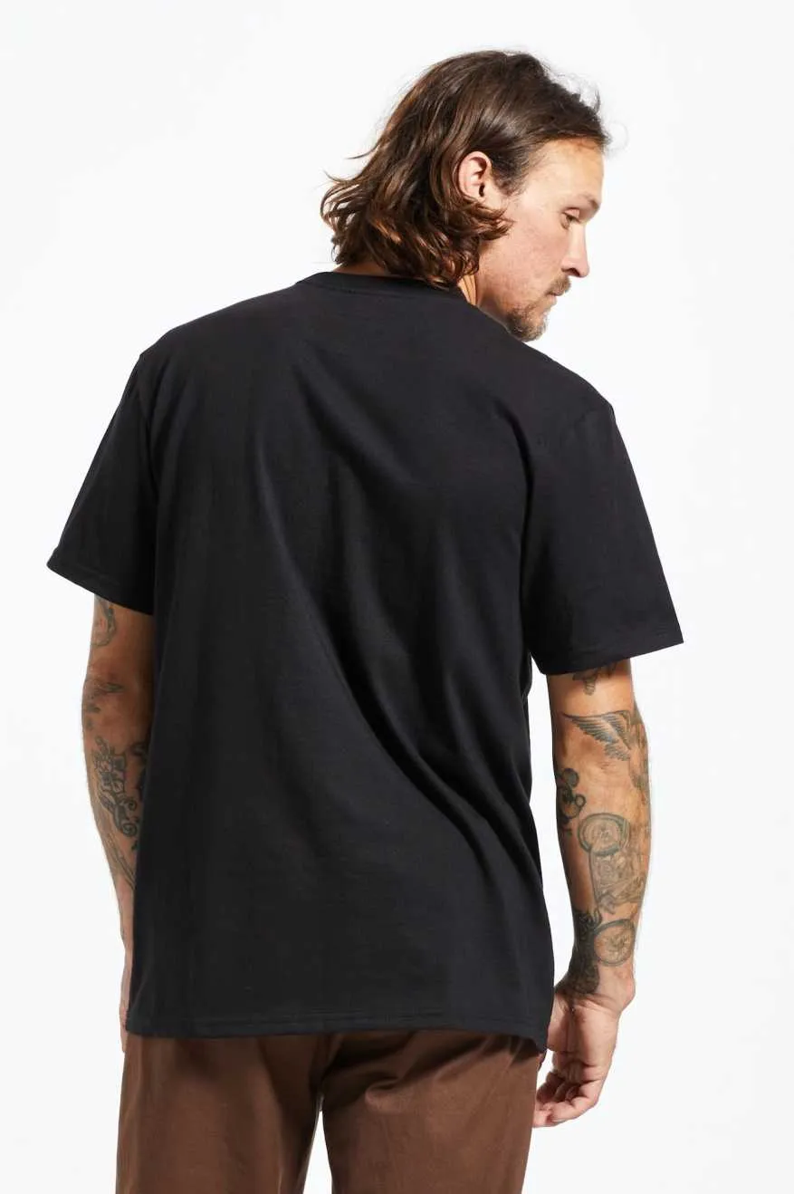 Builders S/S Standard T-Shirt - Black Brixton