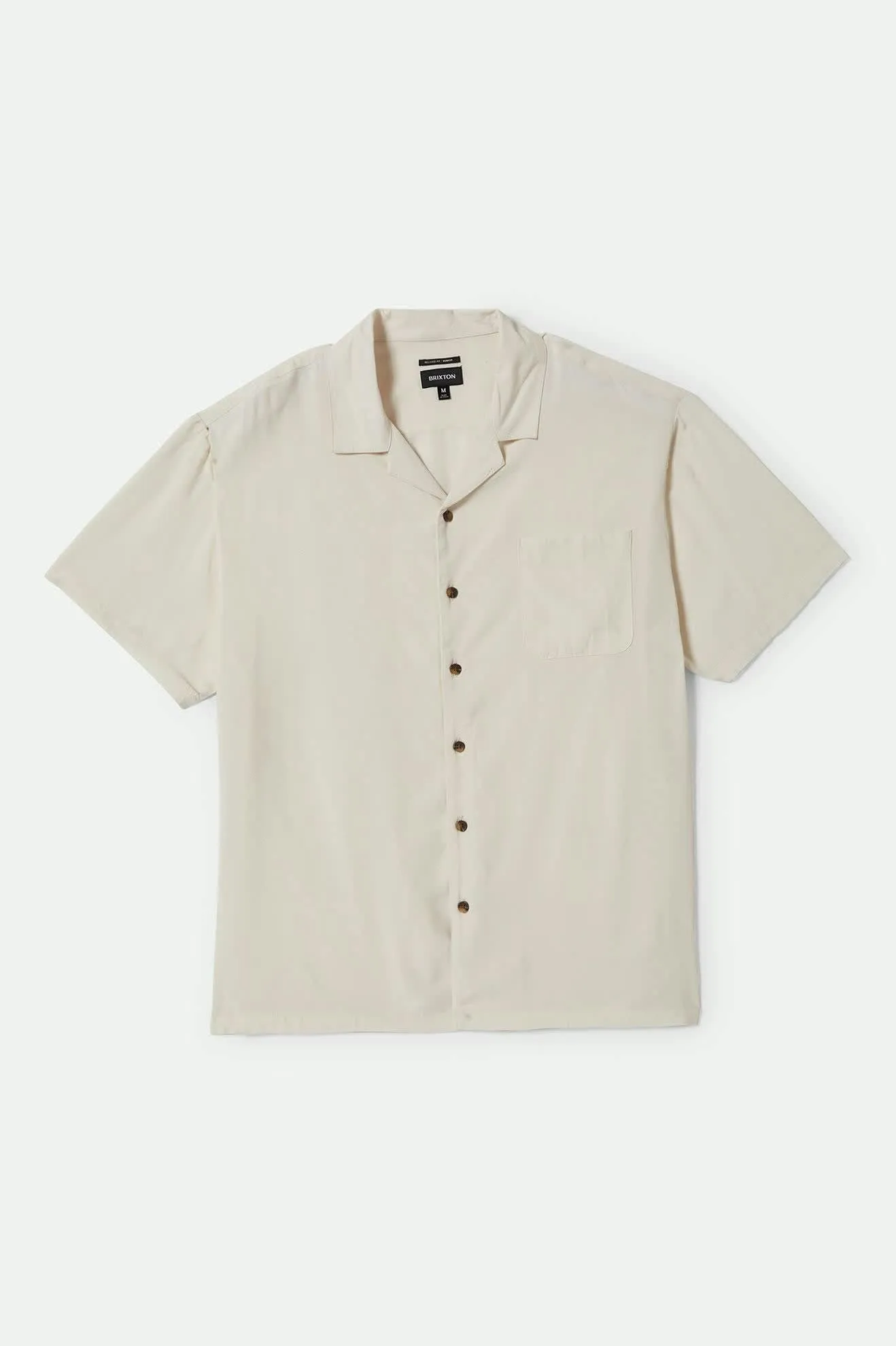 Bunker S/S Camp Collar Shirt - Whitecap Brixton