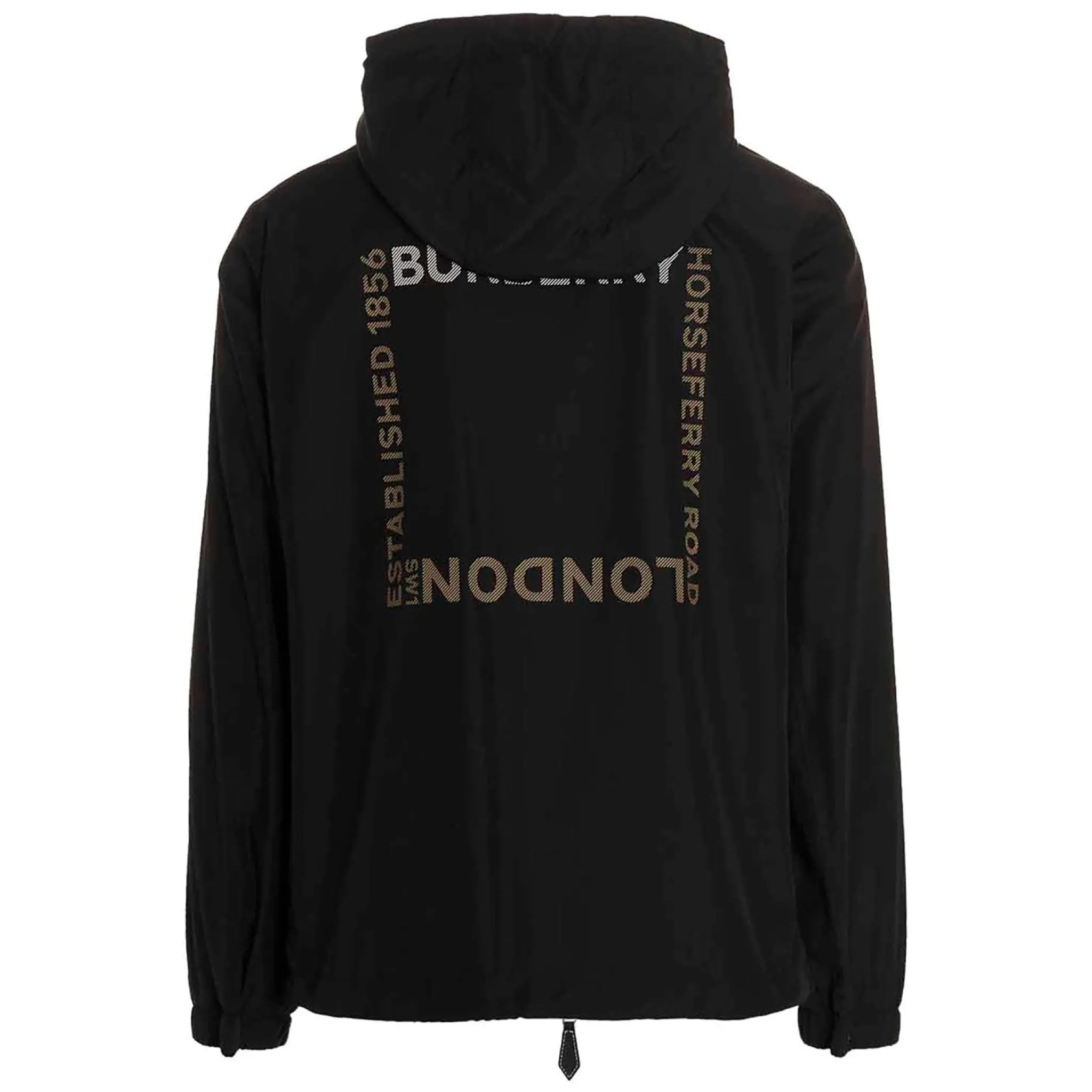 Burberry Black Stanford Logo Jacket