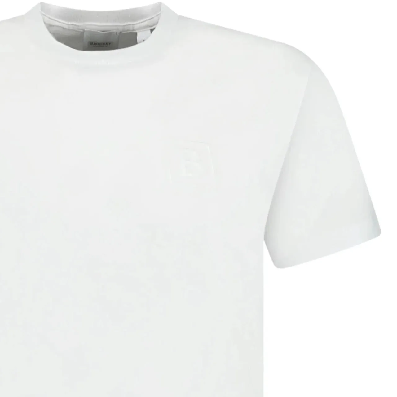 Burberry White Jenson Logo T-Shirt