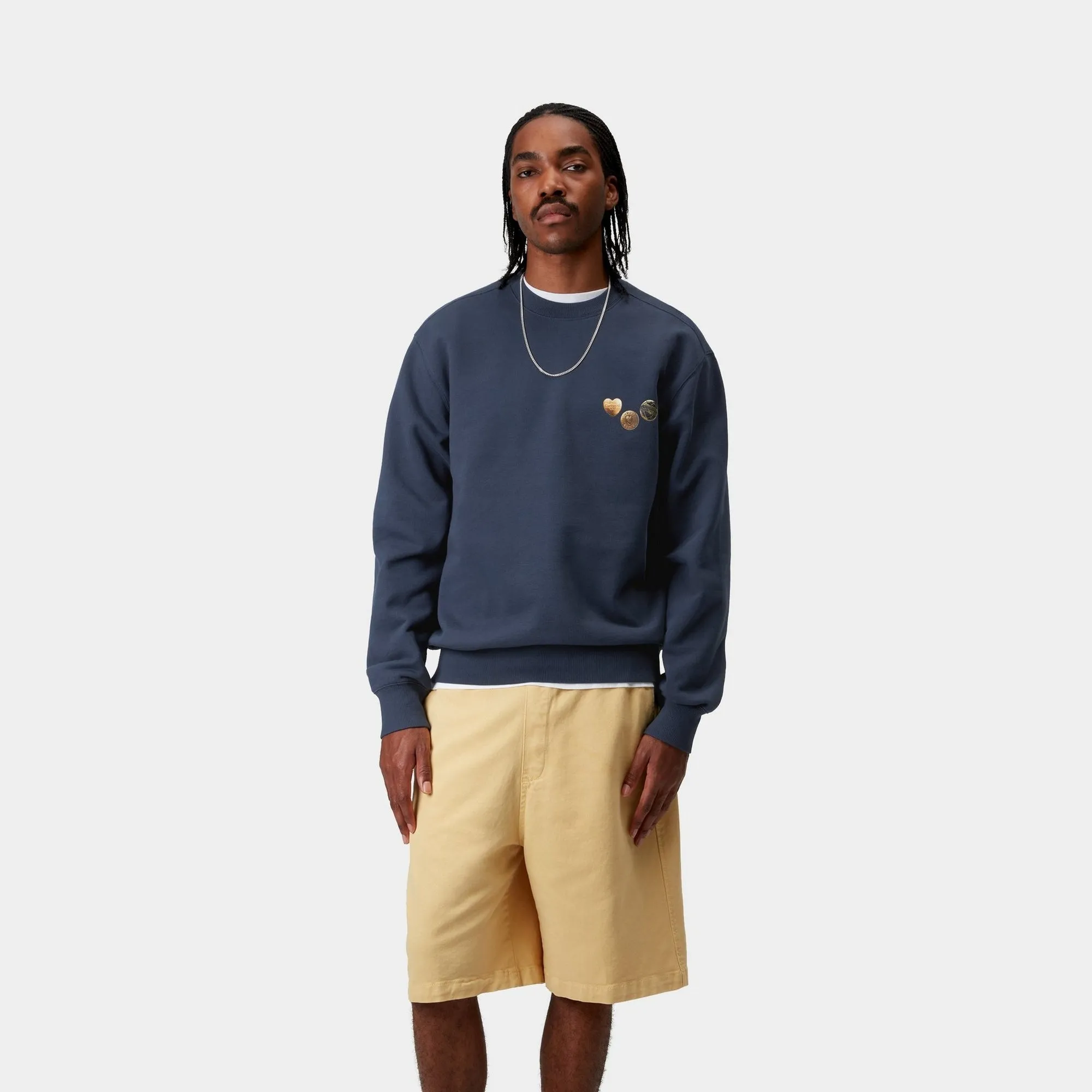 Button Sweatshirt | Blue Carhartt WIP