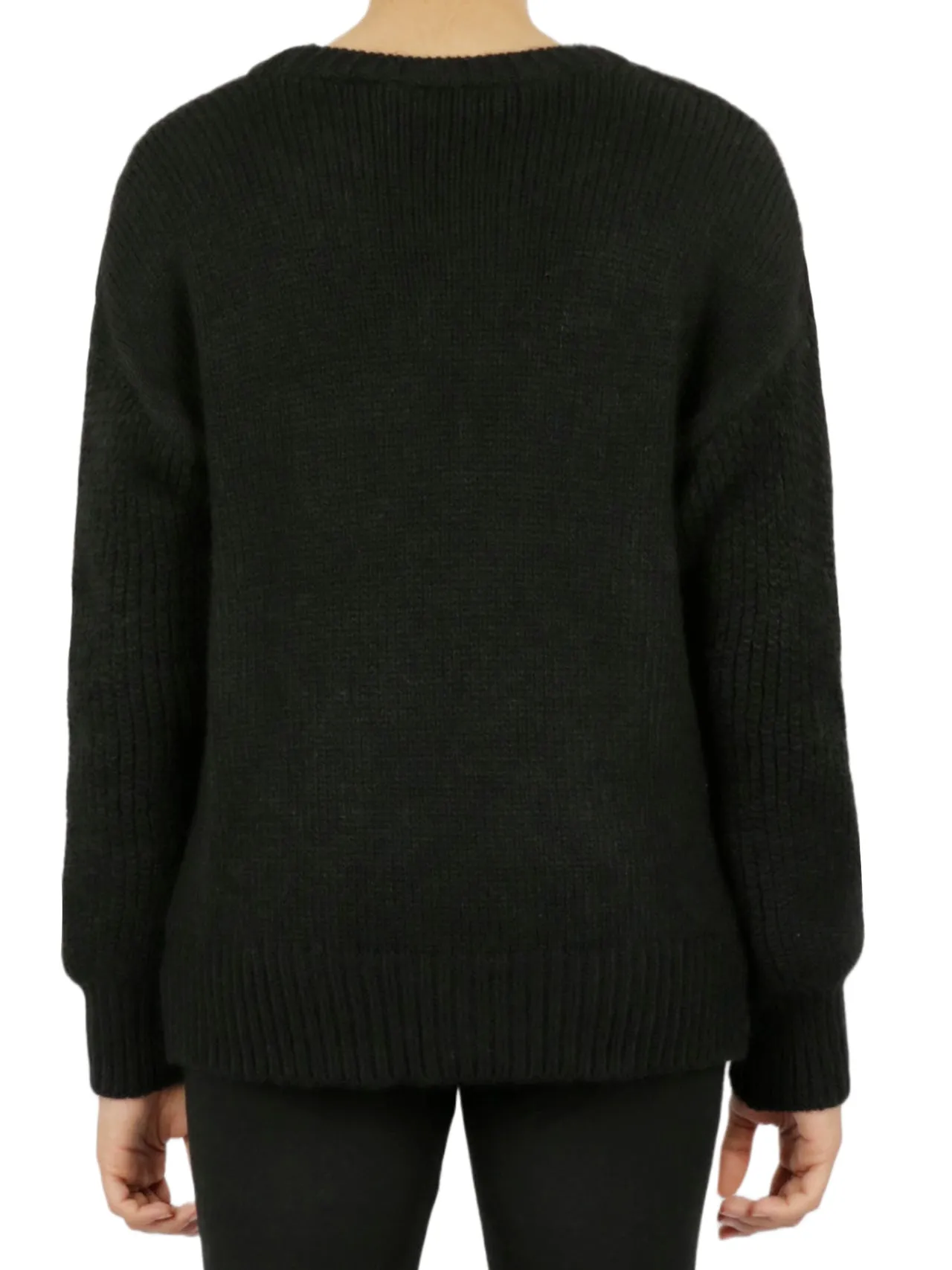 Cable Knit Cropped Pullover Sweater