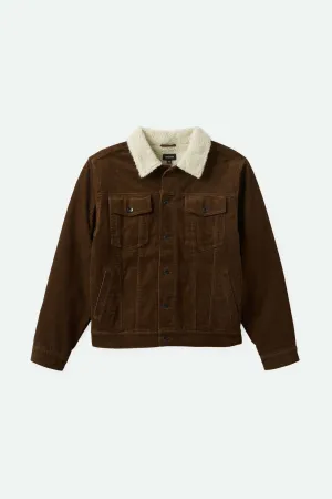 Cable Sherpa Lined Trucker Jacket - Pinecone Brown Brixton