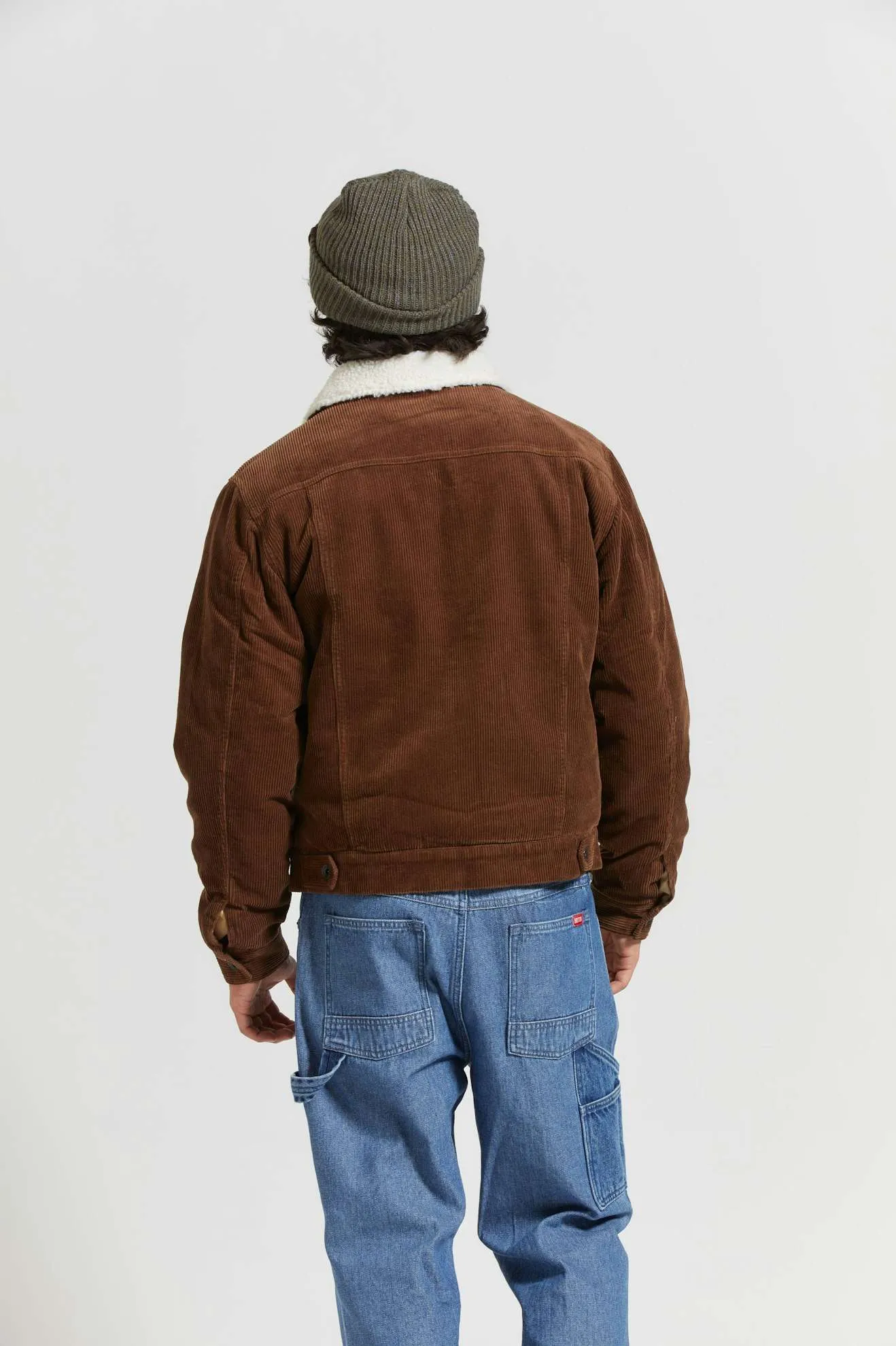 Cable Sherpa Lined Trucker Jacket - Pinecone Brown Brixton