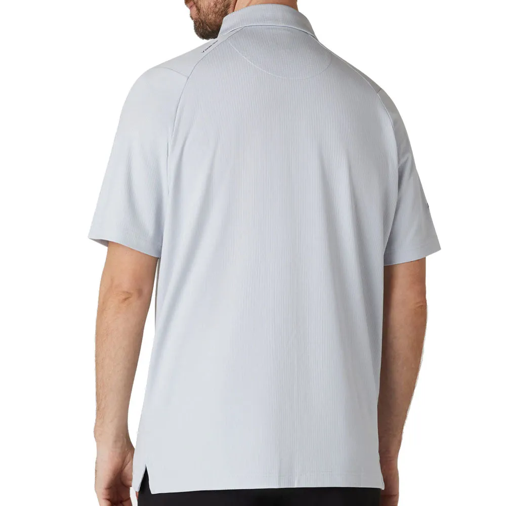 Callaway Ventilated Classic Jacquard Polo Shirt - Gray Dawn