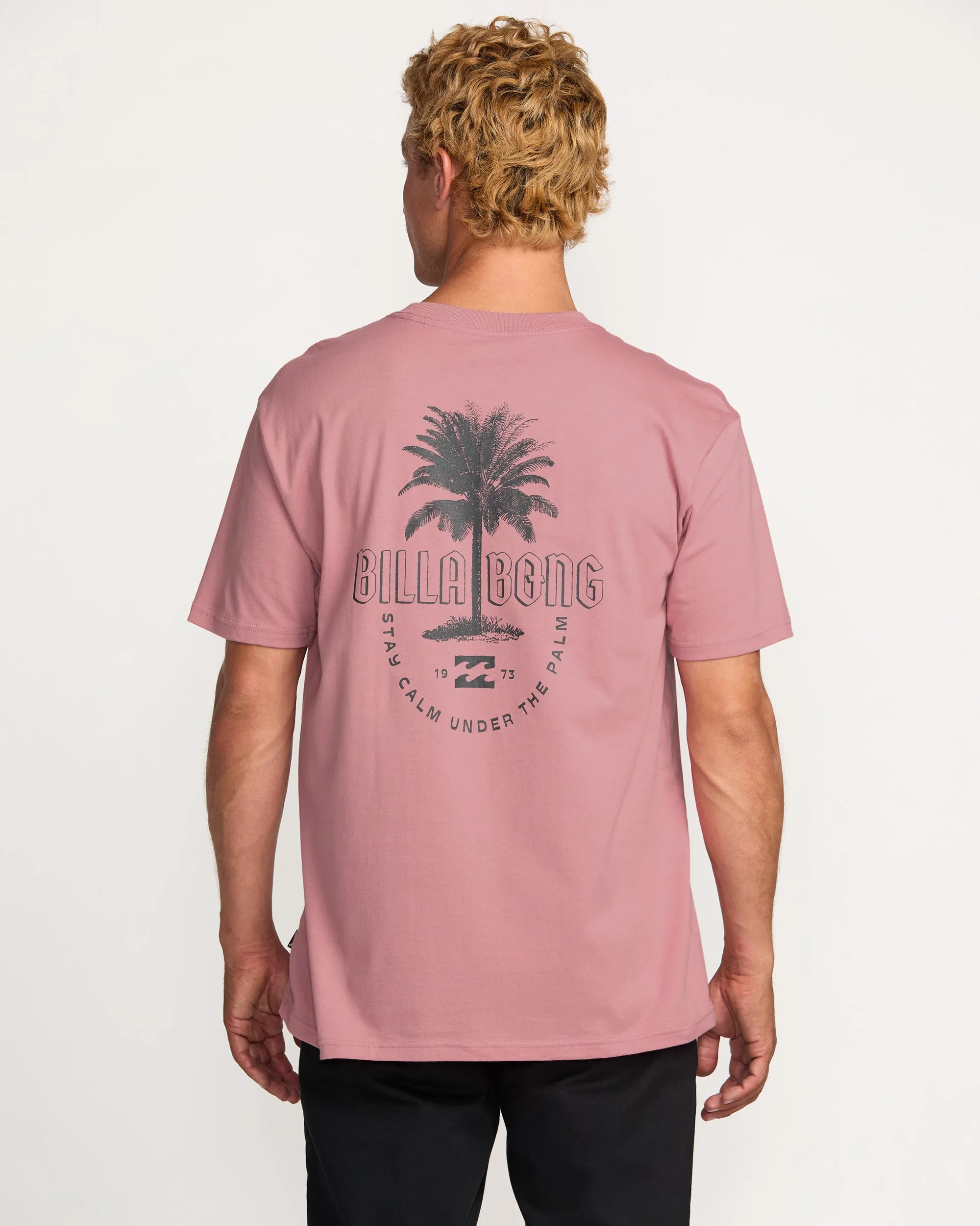Calm Palm Premium Tee - Dusty Pink Billabong