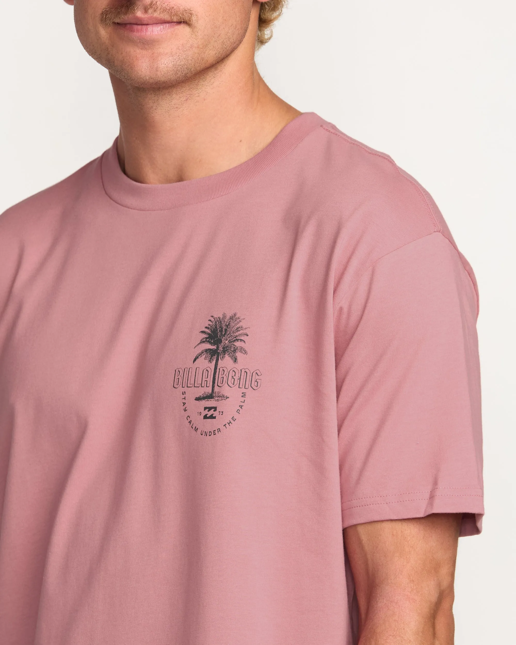 Calm Palm Premium Tee - Dusty Pink Billabong
