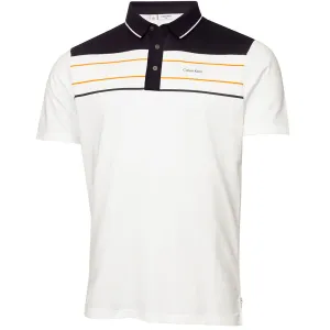 Calvin Klein Blackwater Polo Shirt - White/Orange
