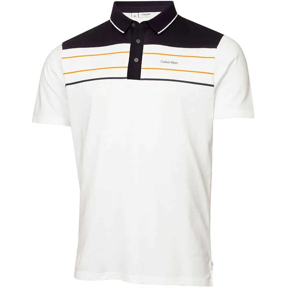 Calvin Klein Blackwater Polo Shirt - White/Orange