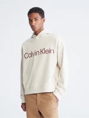 Calvin Klein Khakis Relaxed Fit Stencil Logo Hoodie - Men
